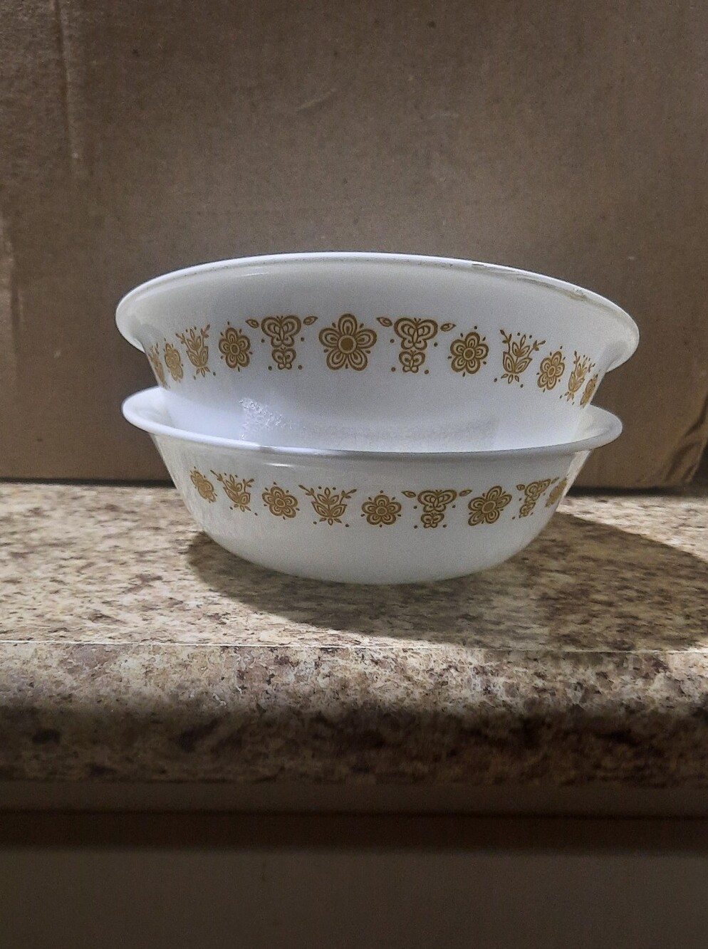 Corelle Butterfly Gold Cereal Bowls X 2